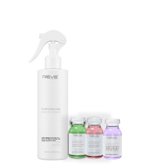 Kit Turmalina Nano Proteína Cristalizada + Ampolas – Tratamento Intensivo