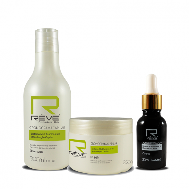 Kit Cronograma Capilar Home Care + 1 Óleo Essencial 30ml 2