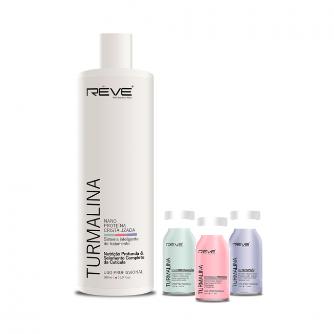 Kit Turmalina Nano Proteína Cristalizada + Ampolas